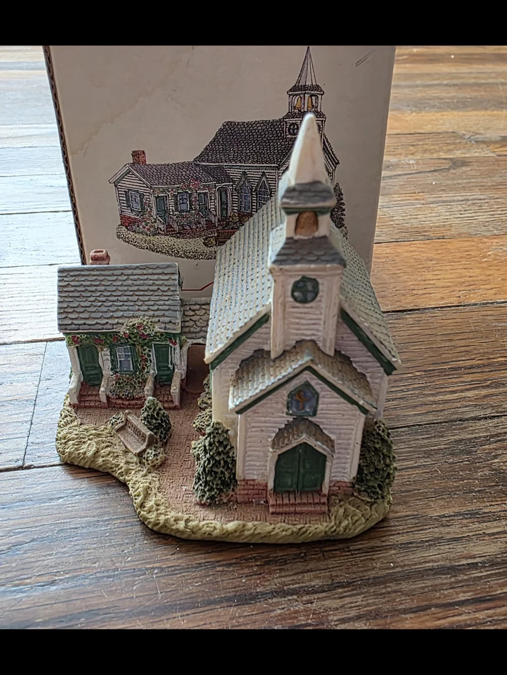 Liberty Falls Miniature Villagr Pioneers Church Holiday  Figurine